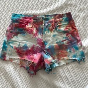 AGOLDE Tie Dye Parker Shorts